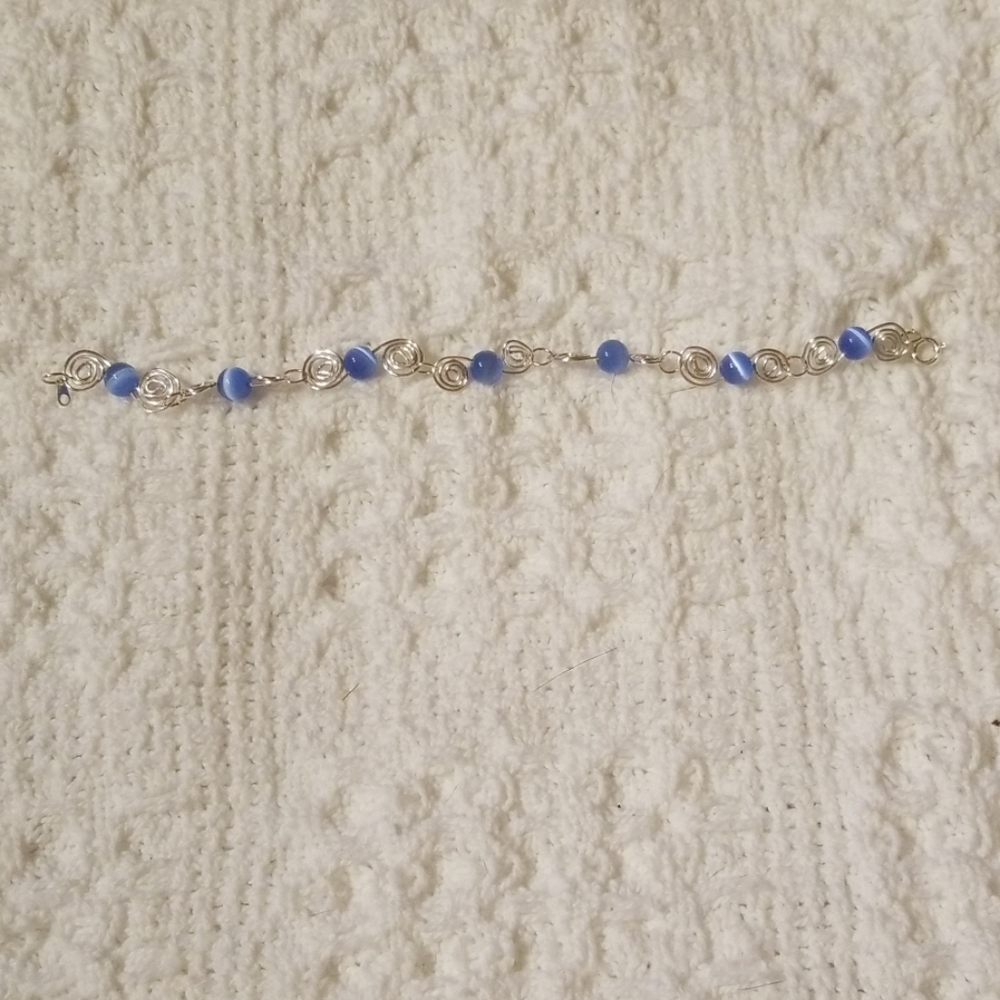 .925 silver wired bracelet